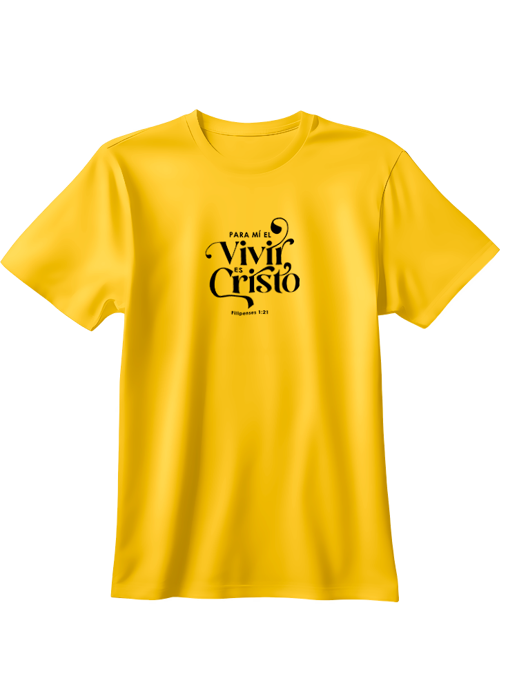 Camiseta para mi el vivir es Cristo