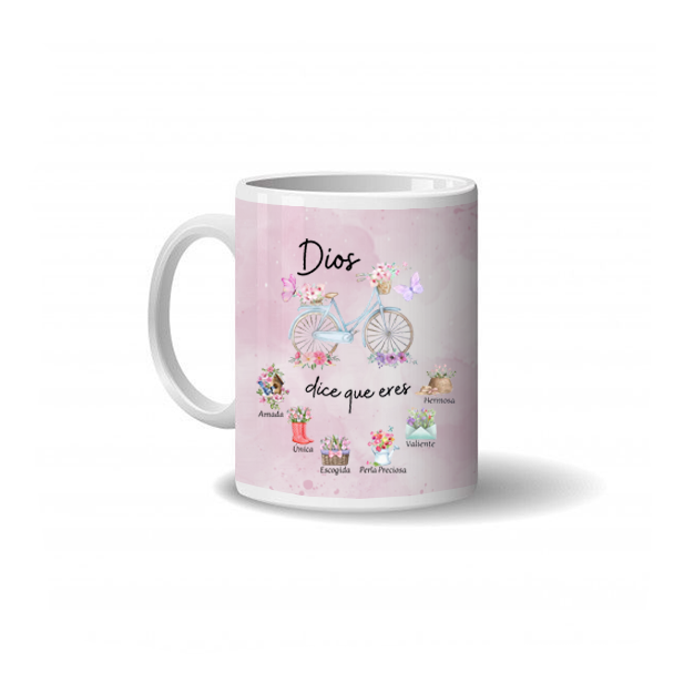 Taza Dios dice que eres amada