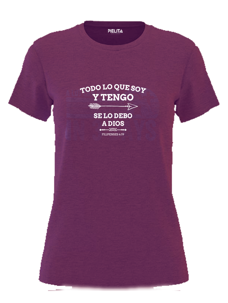 Blusa todo se lo debo a Dios