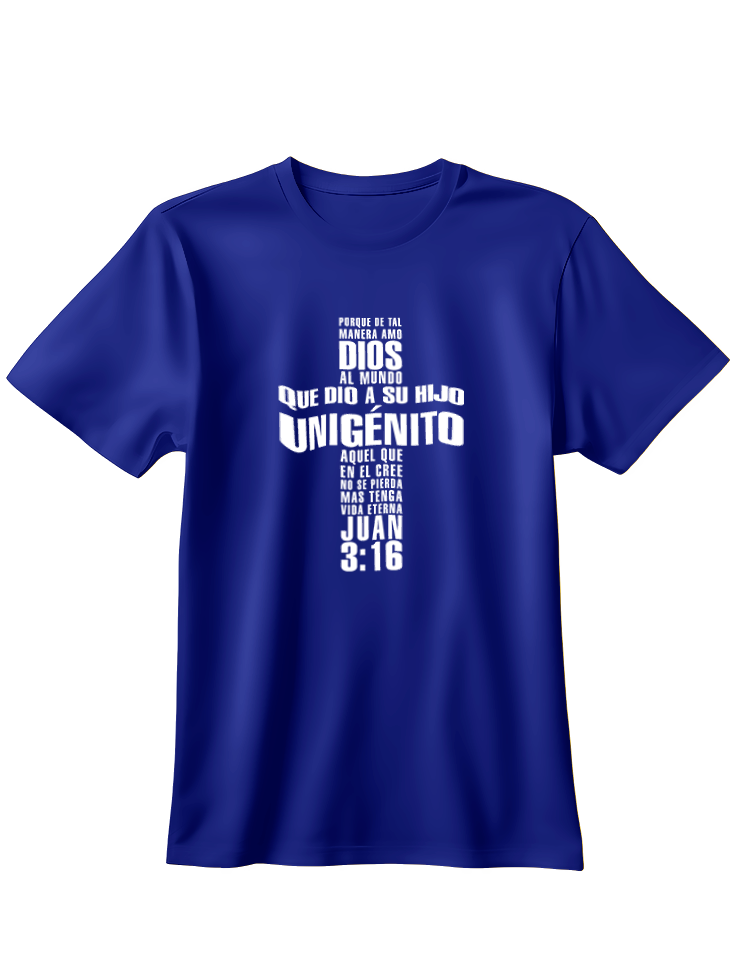 Camiseta Amo Dios al mundo que dio a su hijo