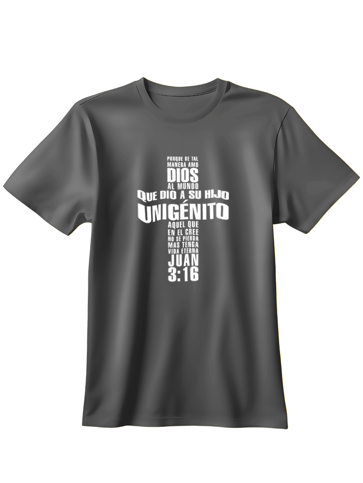 Camiseta Amo Dios al mundo que dio a su hijo