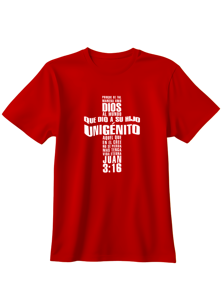 Camiseta Amo Dios al mundo que dio a su hijo