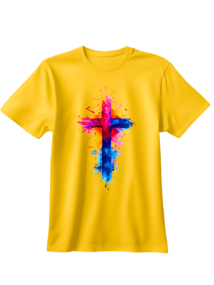 Camiseta Cruz multicolor