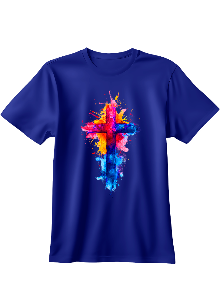 Camiseta Cruz multicolor