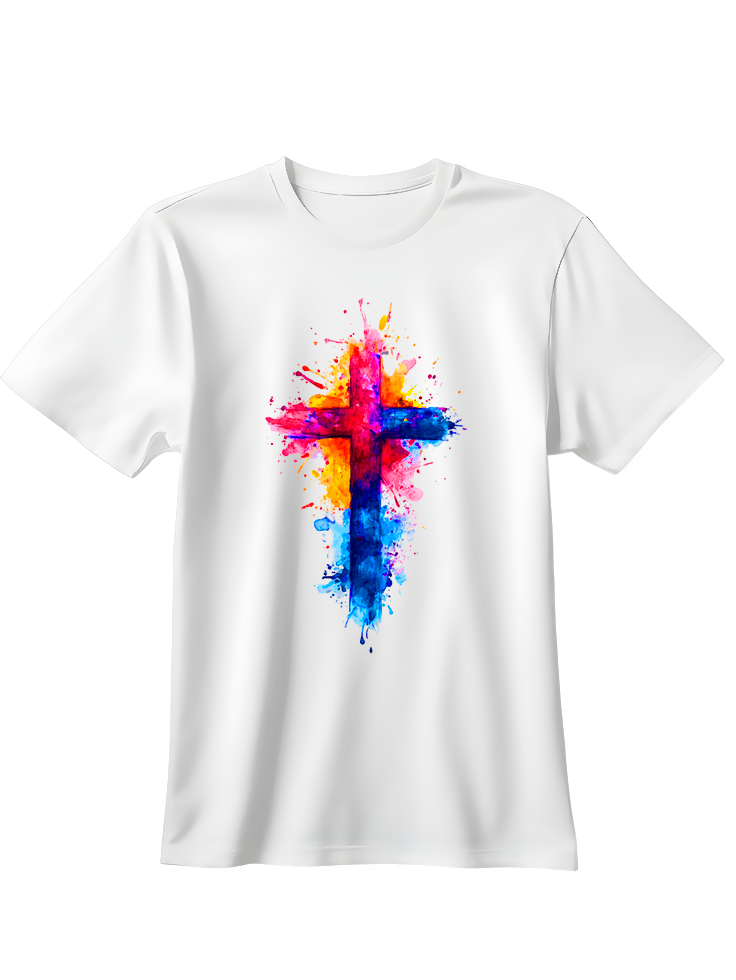 Camiseta Cruz multicolor
