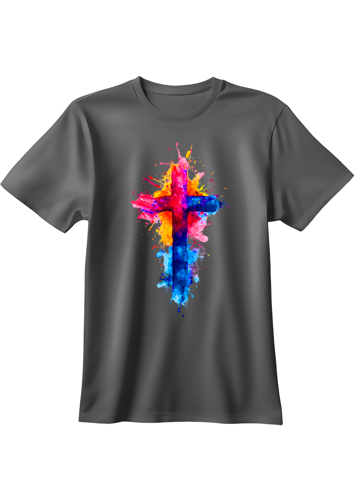 Camiseta Cruz multicolor