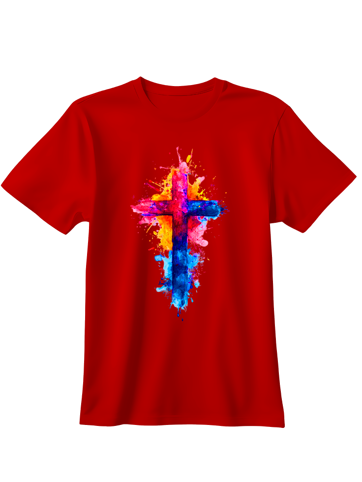 Camiseta Cruz multicolor