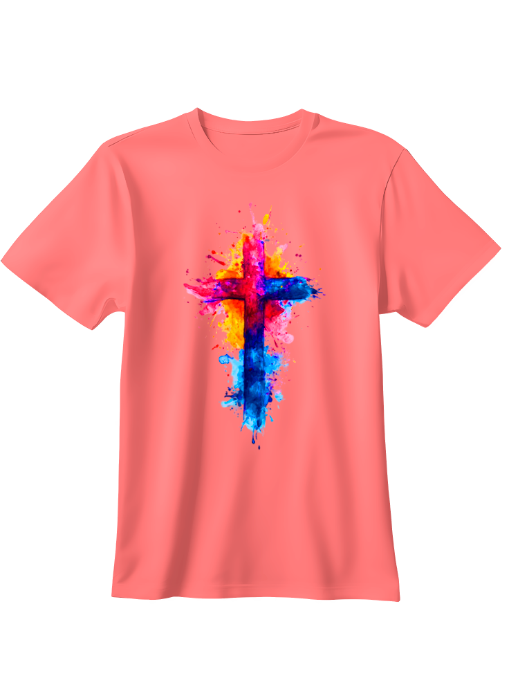 Camiseta Cruz multicolor