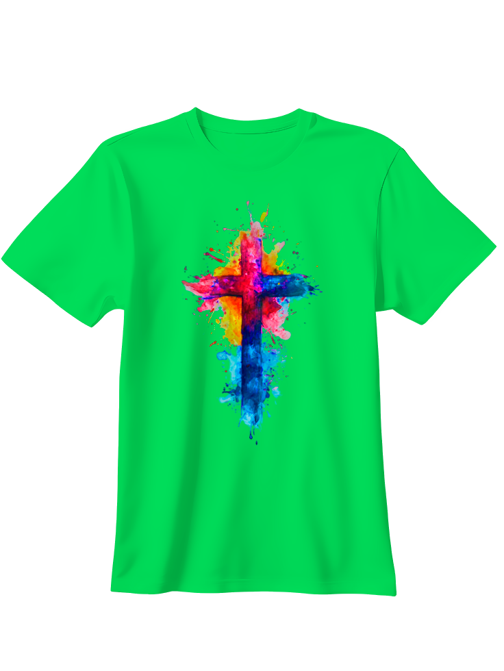 Camiseta Cruz multicolor