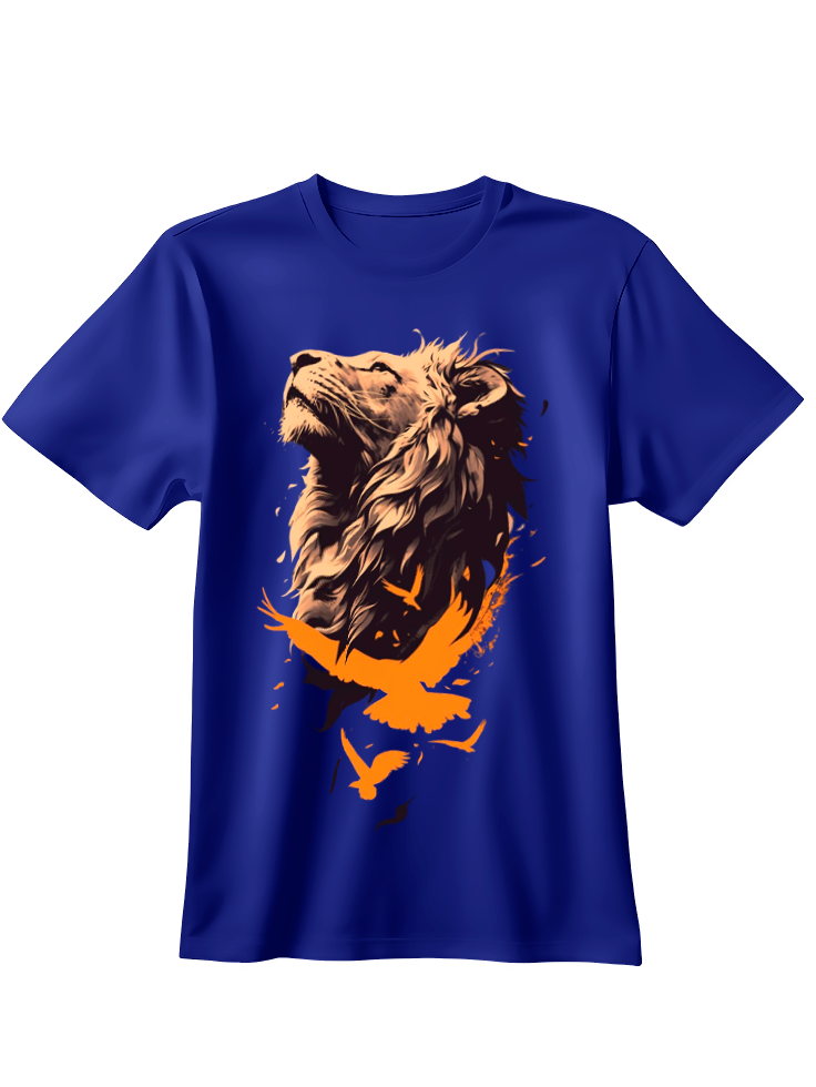 Camiseta León y ave