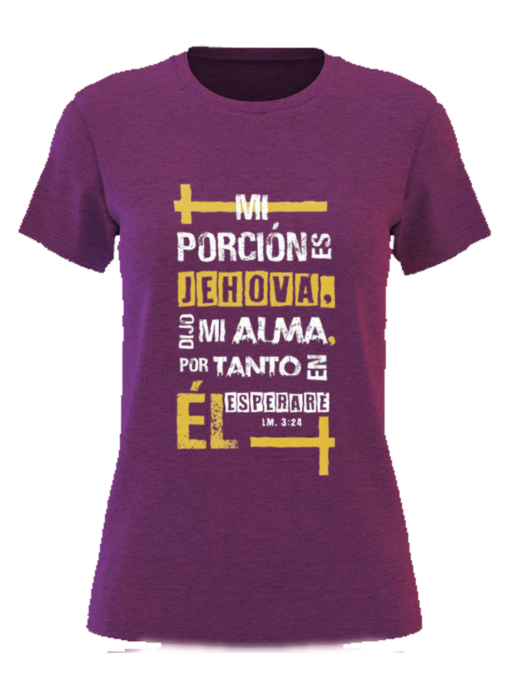 Blusa Mi porción es Jehová dijo mi alma por tanto en el esperare M