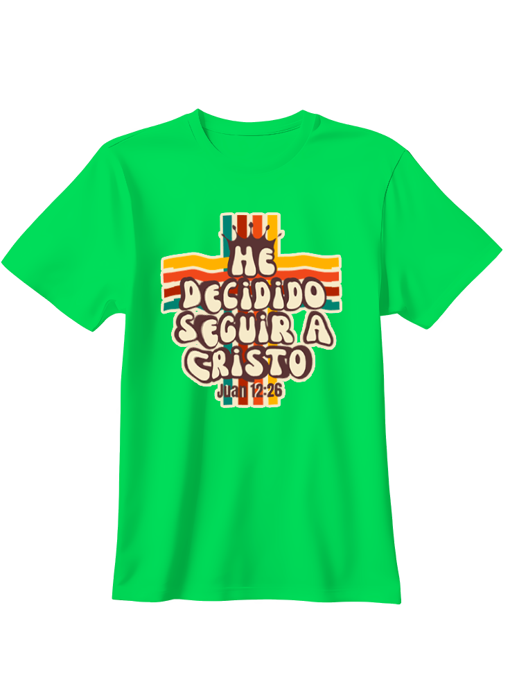 Camiseta He decidido seguir a Cristo