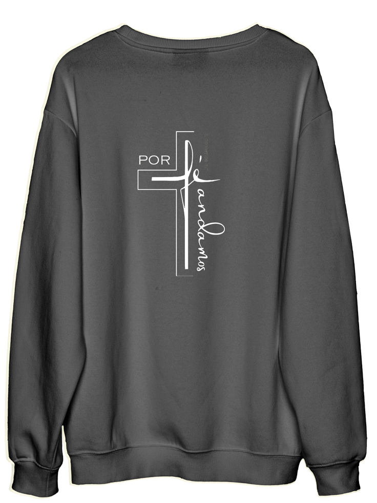 Sudadera cruz por fe andamos