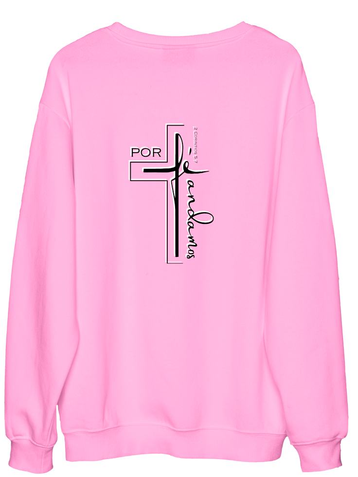 Sudadera cruz por fe andamos